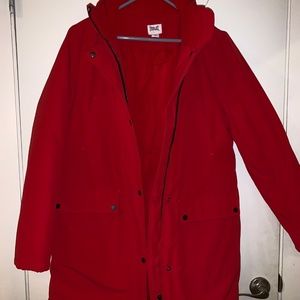 Everlast Red Long Down Coat